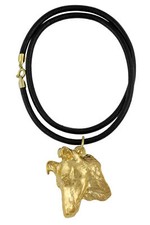 Collie Smooth - Dog necklace, gold-plated pendant for dog fan, unique jewellery