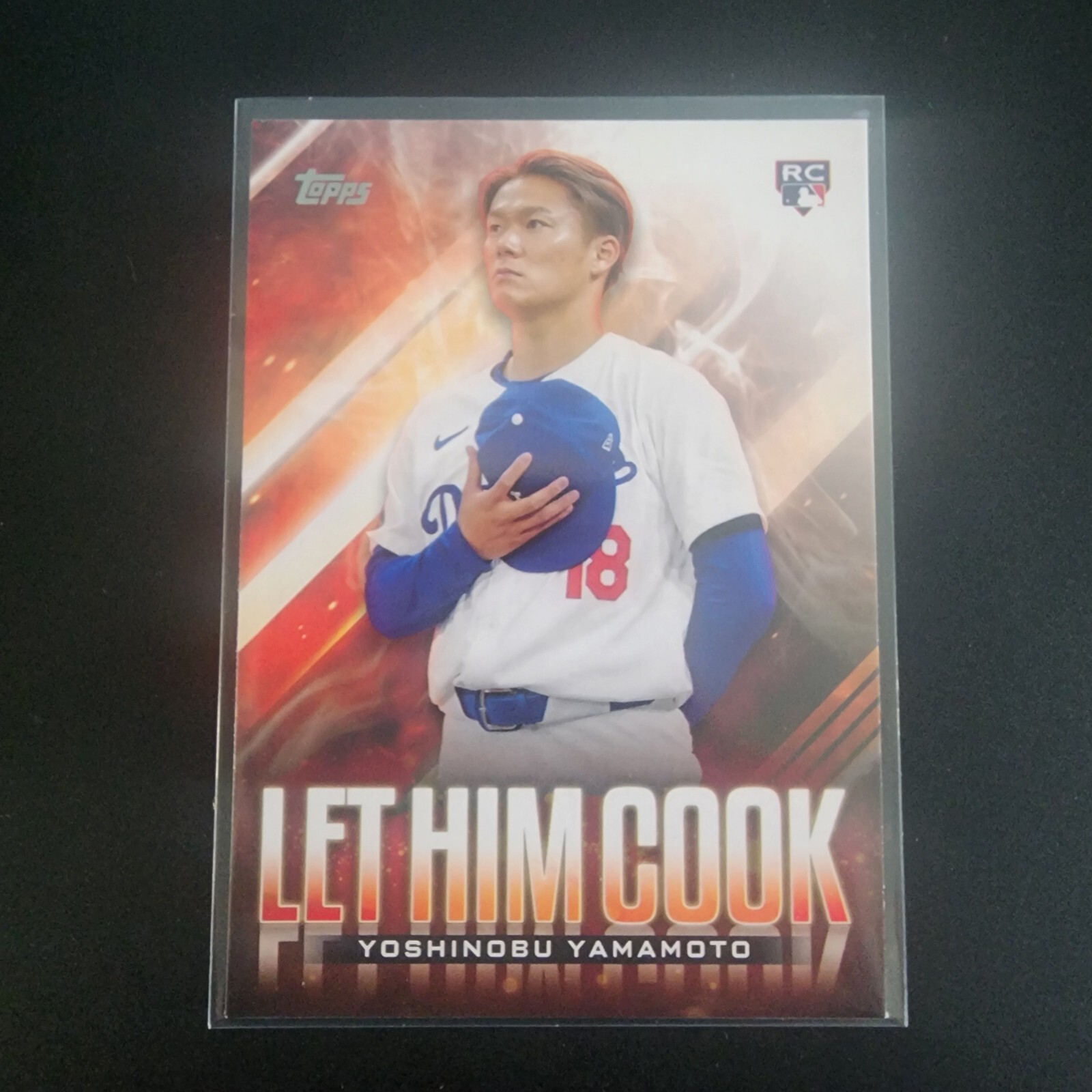 2024 Topps Update Yoshinobu Yamamoto Let Him Cook Rookie Dodgers