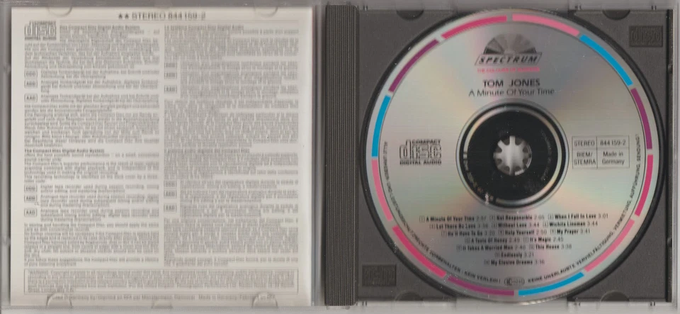 CD Tom Jones - A minute of your time (15 Track Album) - Bild 3 von 3