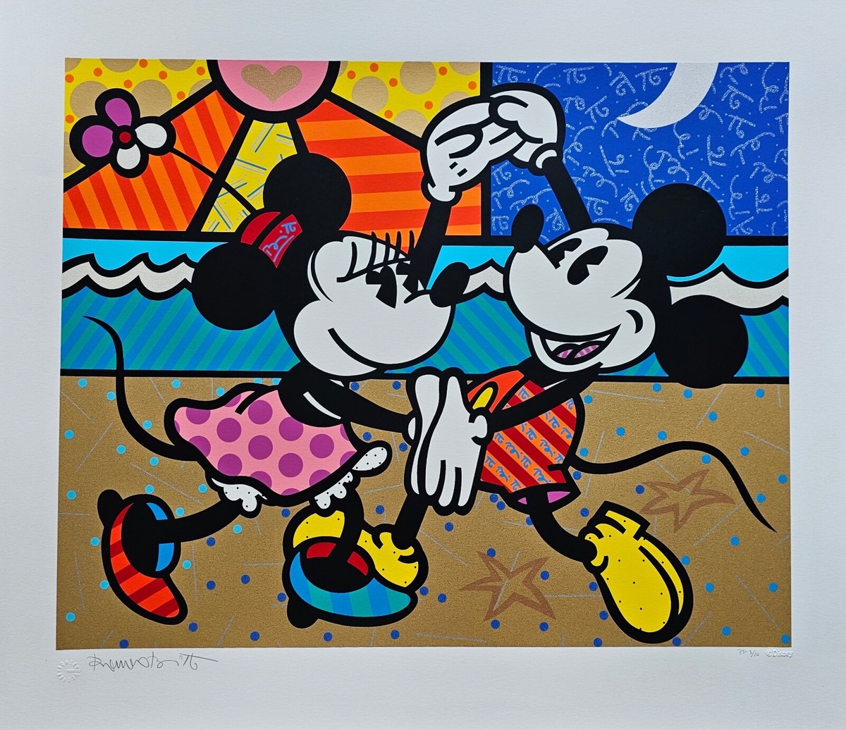 Cubismo Grafico 2枚セット LOVEBEAT DISNEY Amazon.com: Disney Cubism Mickey Mouse Framed Poster (80cm x