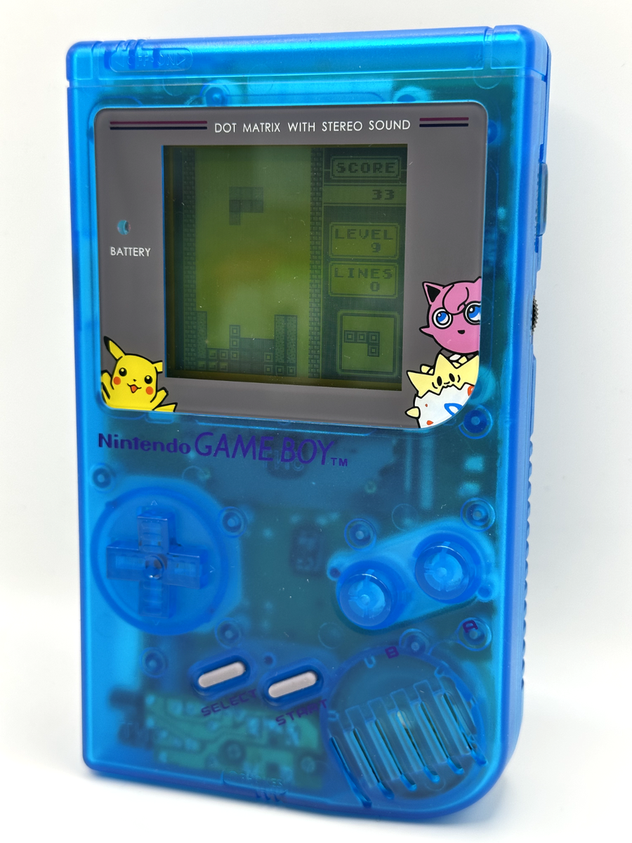 Original Gameboy Backlight Mod RETRO CLEAR BLUE NINTENDO GAME BOY