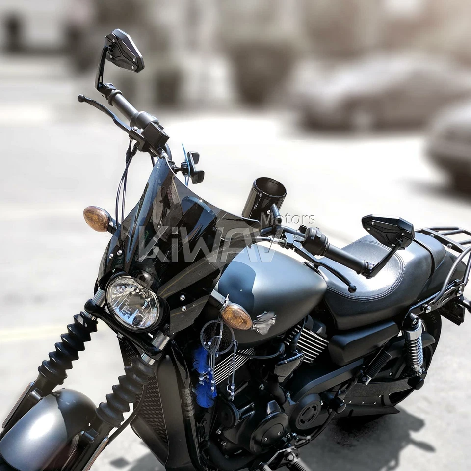 Espejos retrovisores de barra ViperII negro 12 mm atornillables para BMW F 800 R HP4 S 1000 R Foto 3 de 4