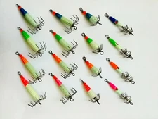 1x Puget Sound Squid Jig - 4 weight, 4 color available, super glow in dark