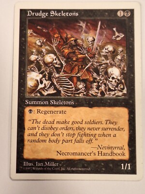 Drudge Skeletons - 5th Edition Core Set - Magic the Gathering MTG Nice!