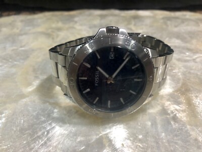 Fossil PR5431 Mens 44mm Stainless Steel Watch