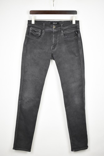 REPLAY Anbass M914 Jeans Men's W31/L34 Grey Fade Effect Skinny Fit Zip Fly  | eBay