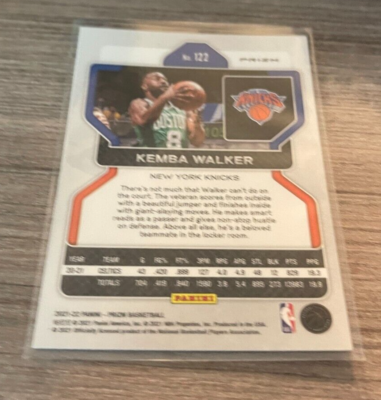 2021-22 Panini Prizm Basketball Kemba Walker Silver Prizm Card