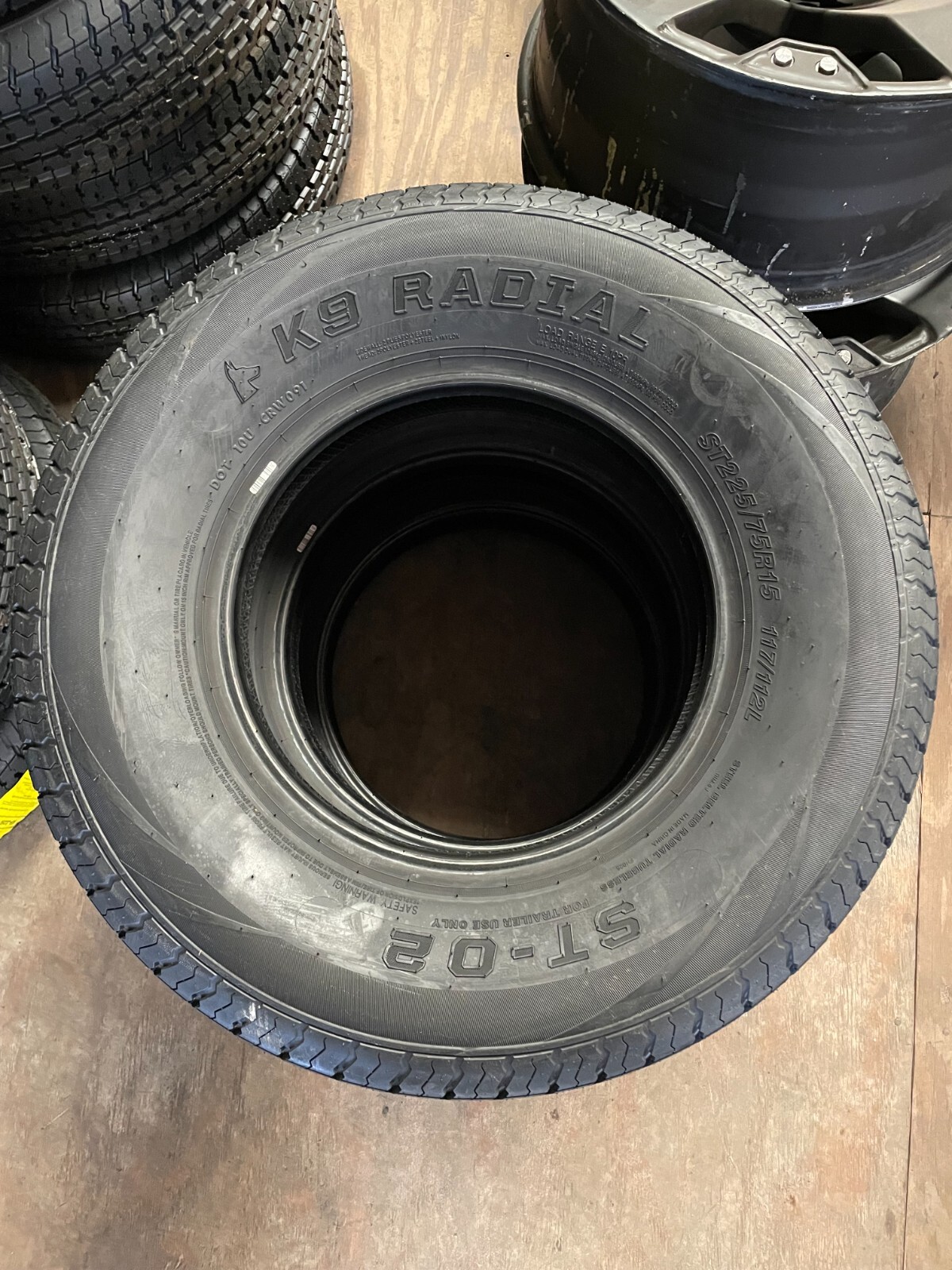 ST225/75R15 K9 Tire Classic Radial Trailer Load E 10 Ply eBay