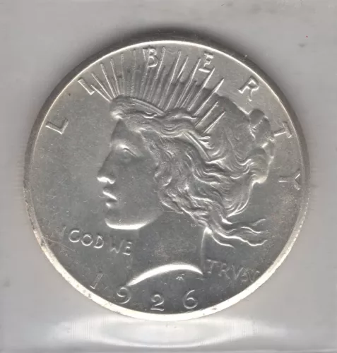 1926 S PEACE SILVER DOLLAR NGC MS64 DEEP FROSTY WHITE LUSTER