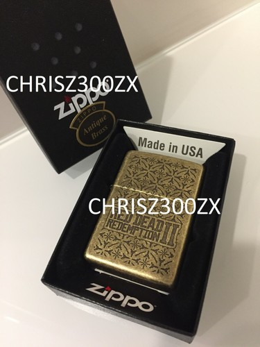 Red Dead Redemption 2 Brass Limited Edition Zippo Lighter in Cote 
