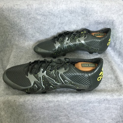 Adidas 15.3X Soccer Cleats, Men's 13 (Black w/ Neon Green Splatter) - Picture 5 of 8