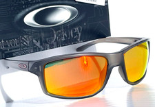 NEW Oakley GIBSTON Matte Grey Smoke POLARIZED Galaxy Ruby Lens Sunglass 9449-24