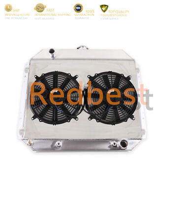 3 Row Radiator+Shroud+Fan For 66-79 Ford F100 150 250 350 Bronco 2.8L-7.5L V8 l6