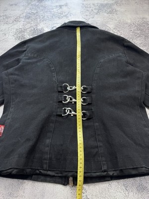 Vintage Living Dead Souls Gothic Zipper Punks Jacket Napoleon