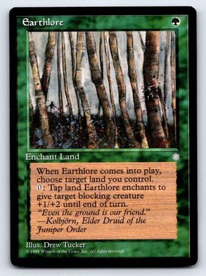 Earthlore Common Ice Age Magic: The Gathering Lightly Played