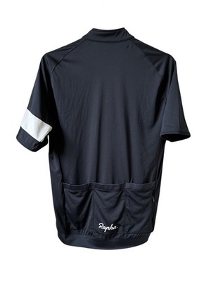 New! RAPHA Men's Core Lightweight Cycling Jersey Black White Short