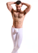 NWT N2N Bodywear ST26 Men's Sexy Star Spangled Pouch Tight - White (Size Small)