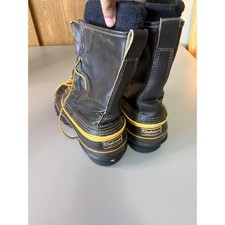 LaCrosse Mens Vintage Duck Boots Leather Rubber Steel Shank Made in USA Size 9