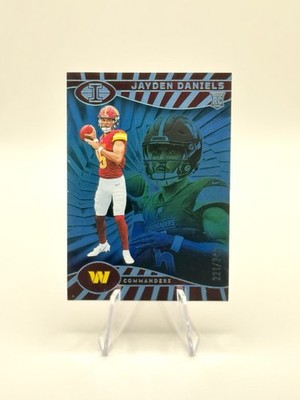 2024 Panini Illusions Jayden Daniels Light Blue Trophy Collection #/249 RC #93