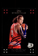 Signed Basketball Card Auto Joakim Noah 2007-08 Topps #119 Chicago Bulls