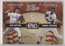 2004 Donruss Leather & Lumber Rivals Silver Don Sutton Reggie Jackson HOF 0a4v