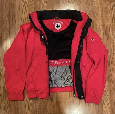 Wellensteyn Cliffjacke Summer Jacket Mens XL Red Hooded Winter Coat PolyAirLite