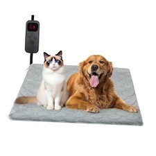 Cat Heating Pad, 6 Adjustable Temperature  5 Timer Options, 17.7'' x 17.7''