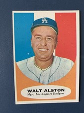 1961 Walt Alston Topps Baseball Card #136 (NMT)
