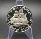 Rhode Island - Cradle Of Our American Navy - 32.9 gram Sterling Silver Round