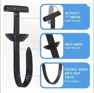 10x Cable Tie Fastener Self Locking Car Cable Clip Holder Set