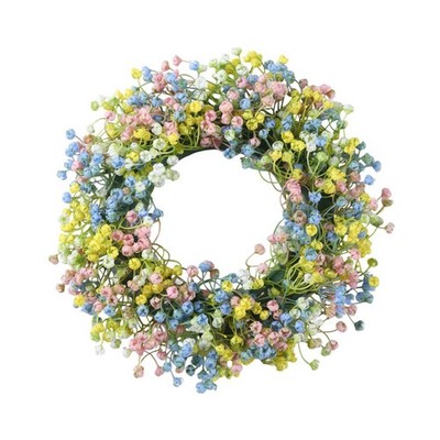 Künstlicher Blumenkranz, 30 cm, Hängedekoration für Wohnzimmerwand, Fest