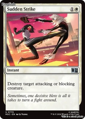 Magic Sudden Strike 779 Uncommon Commander: Marvel Super Heroes NM