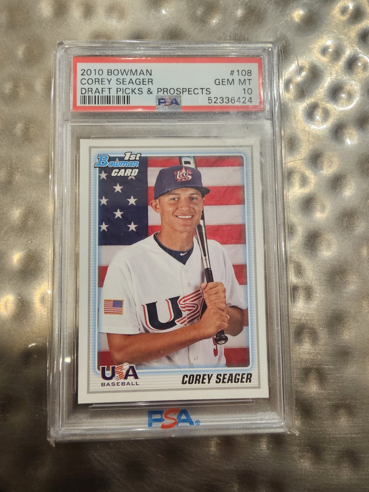 2010 Bowman Corey Seager Draft Picks And Prospects 108 PSA 10