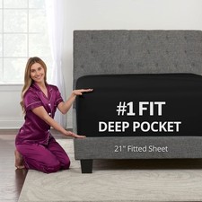 Deep Fitted Sheets King   King Size Fitted Sheet Only Deep Pocket   21  