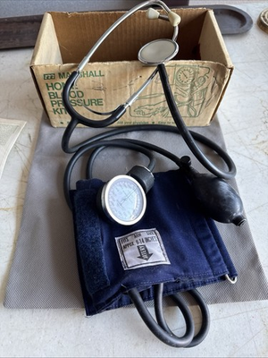 #ad Marshall Two Party Home Blood Pressure Kit Model 116 w Instructions EUC $28.00