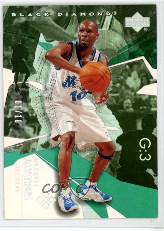 2003-04 Upper Deck Black Diamond Rainbow /10 Darrell Armstrong #29 1p5n