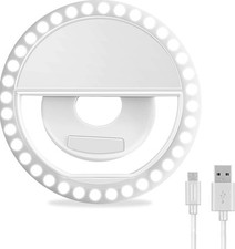 Rechargeable Selfie Ring Light Clip On Phone Light For TikTok Video Makeup