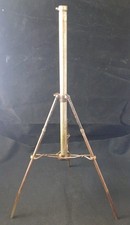 Early Vintage Antique Folding Metal Tripod Base Industrial / Steampunk / Camera