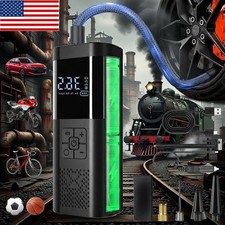 12V POWER Portable Tire Inflator Portable Air Compressor, Cordless Car Tire Pump