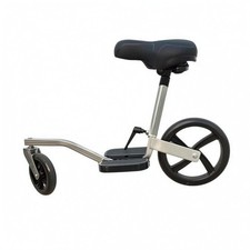 Single-Leg Scooter Padded Seat Seated Scooter Large Rear Wheel