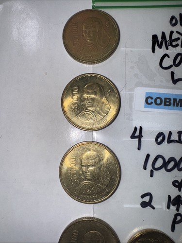 Old Mexico Pesos Lot 1991-1992 1,000 Pesos and More COBM-6232 - Picture 12 of 17