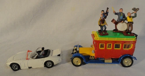 LOOK! 1960`S CORGI TOYS JAMES BOND TOYOTA 2000 GT & HARDY BOYS ROLLS ROYCE CARS!
