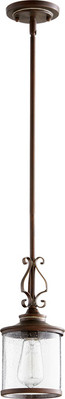 Quorum 3073-39 San Miguel Pendant, 1-Light, 100 Watts, Vintage Copper