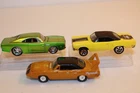 3 Vintage 1996-2005 Plymouth Superbird / Roadrunner & Dodge Charger R/T Cars