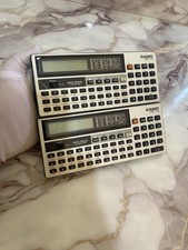 1983 Vintage Casio PB-110 Data Bank Computer Calculator Pocket Computer X 2