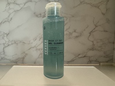 Versed Wash It Out Gel Cleanser 4oz / 120ml Ceramides & Rose Water,  Brand New