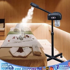 Black Pro 2 in 1 Facial Steamer Ozone Beauty Salon Spa Salon Equipment Skin Care