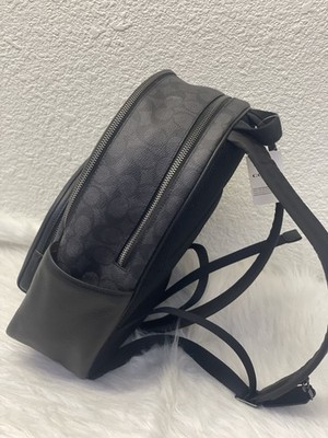 NWT Coach CZ176 Court Backpack In Signature Canvas Leather $450 | eBay