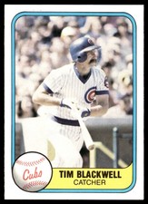 Tim Blackwell 1981 Fleer #304 Chicago Cubs MLB READ FREE SHIPPING AutographDen