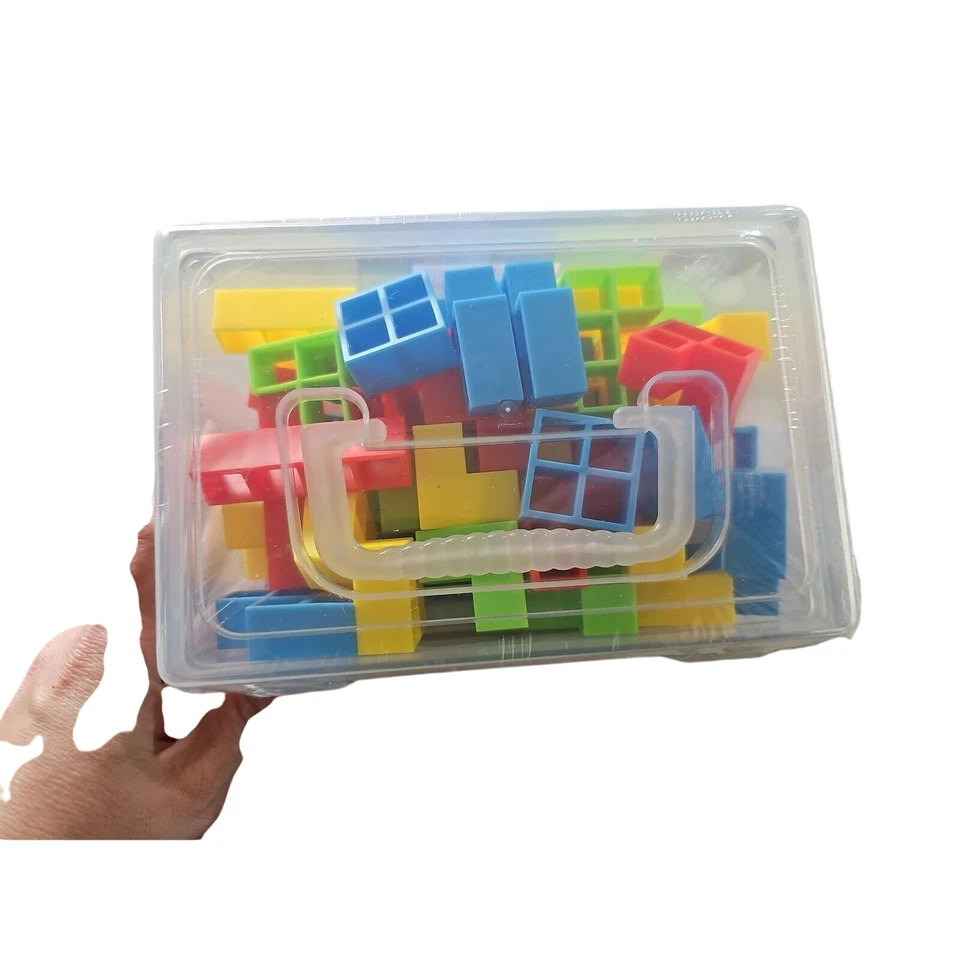 64 Pieces Colorful Building Blocks Creative Montessori Game Toy - Image 4 of 4